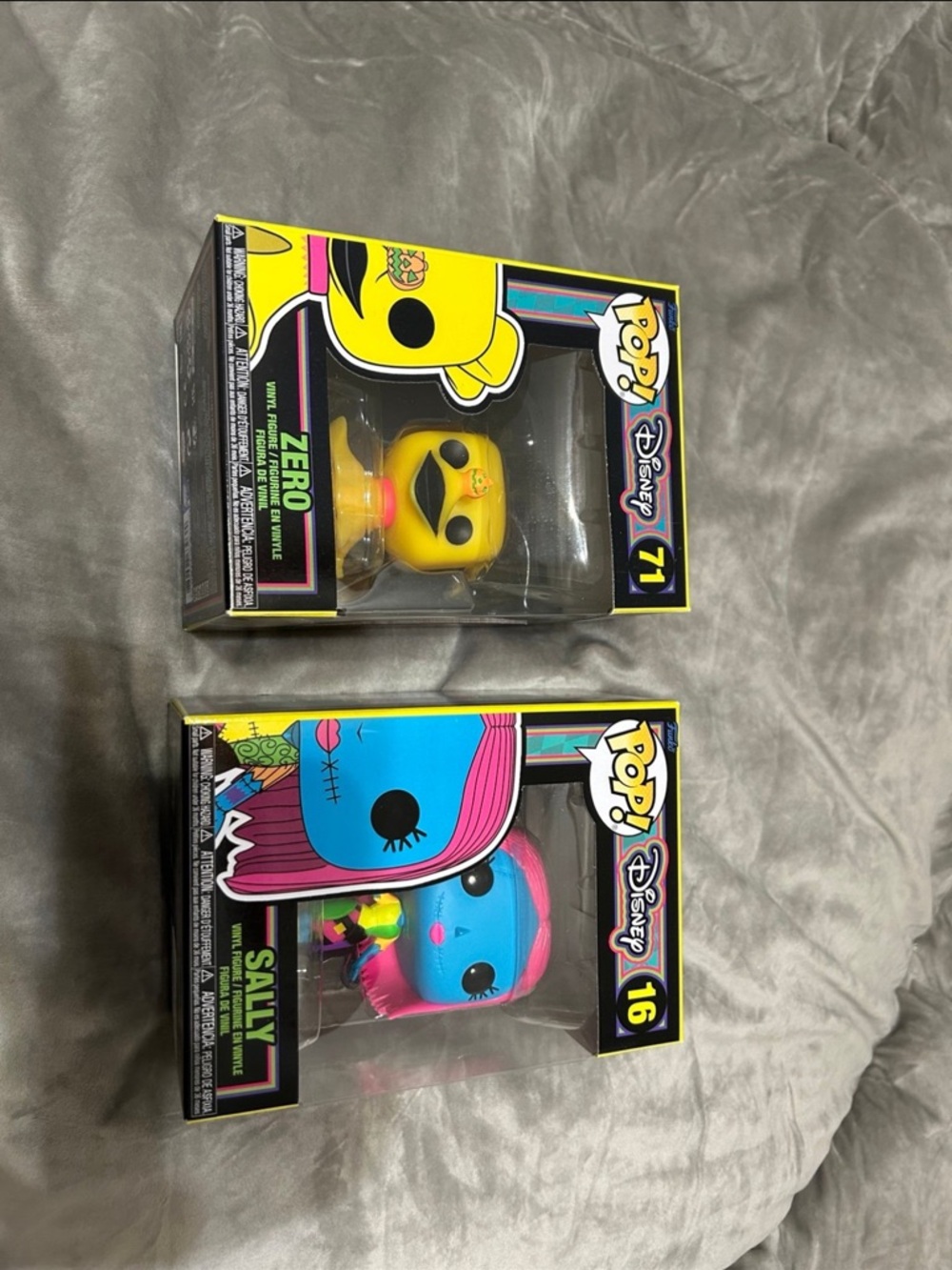 Funko Pop! Disney Zero & Sally Vinyl Figures - Yellow, Blue, Pink